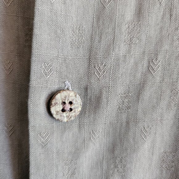 Tommy Bahama Silk Button Down Short Sleeved Shirt  Mens XL Relax Fit Brown - Picture 7 of 14